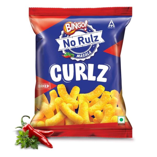 Bingo No Rulz Masala Curlz – Masala Flavoured Baked Puffs